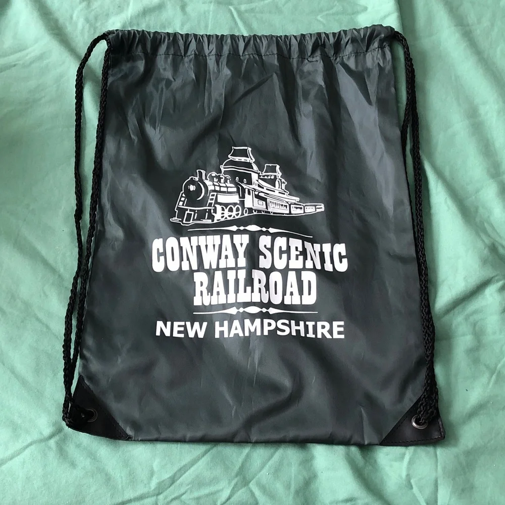 Conway Scenic Railroad NH Drawstring Backpack